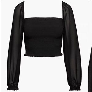 Wilfred/Aritzia Saga Blouse (Black, size small)